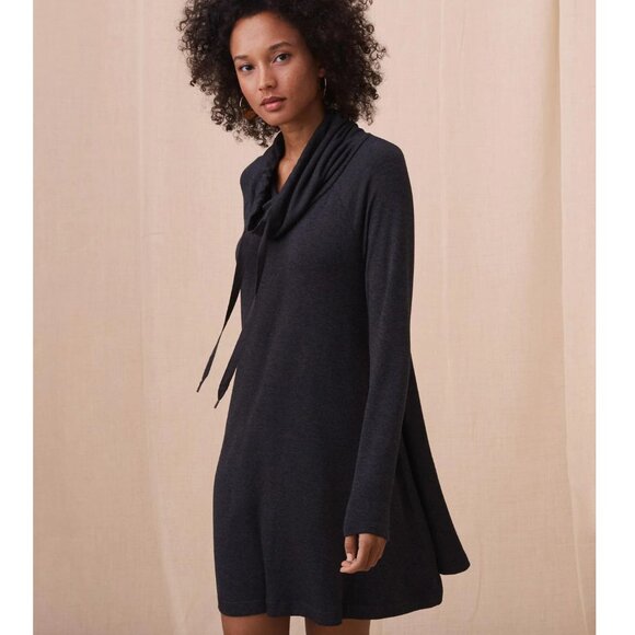 Lou & Grey SignatureSoft Cowl Neck Swing Dress - M - Picture 1 of 9